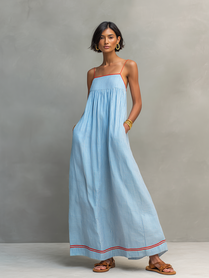 INMACULADA | STRIPED MAXI DRESS FOR WOMEN