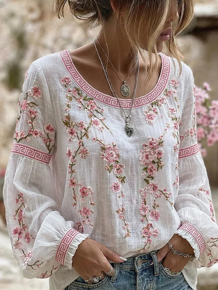 VIRGINIE | FLORAL BLOUSE FOR WOMEN