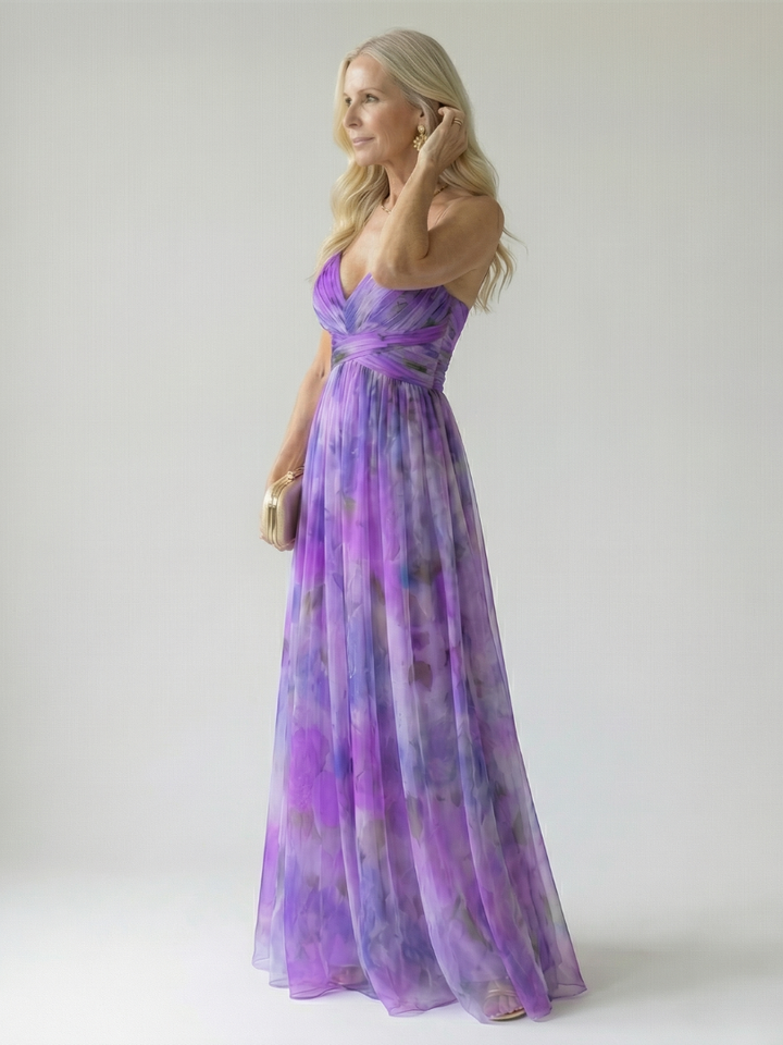 KLARA | SOFT WRAP MAXI DRESS FOR WOMEN