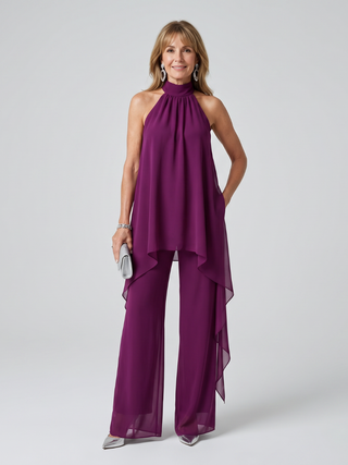 BEARIM | HALTER NECK ASYMMETRIC TUNIC FOR WOMEN