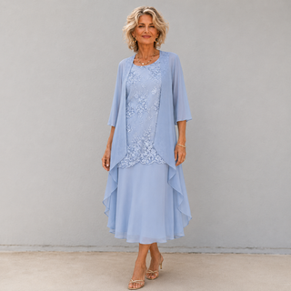 AURELIE | CHIFFON TWO-PIECE DRESS FOR WOMEN