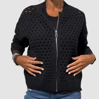 GRACE | KNITTED ZIPPER CARDIGAN FOR WOMEN