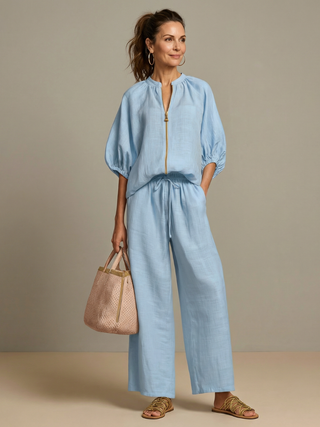 NATALIA | BLOUSON WIDE LEG SET FOR WOMEN