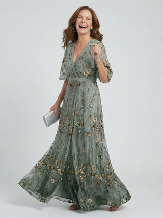 SELORA | HALTER BLOOM MAXI DRESS FOR WOMEN