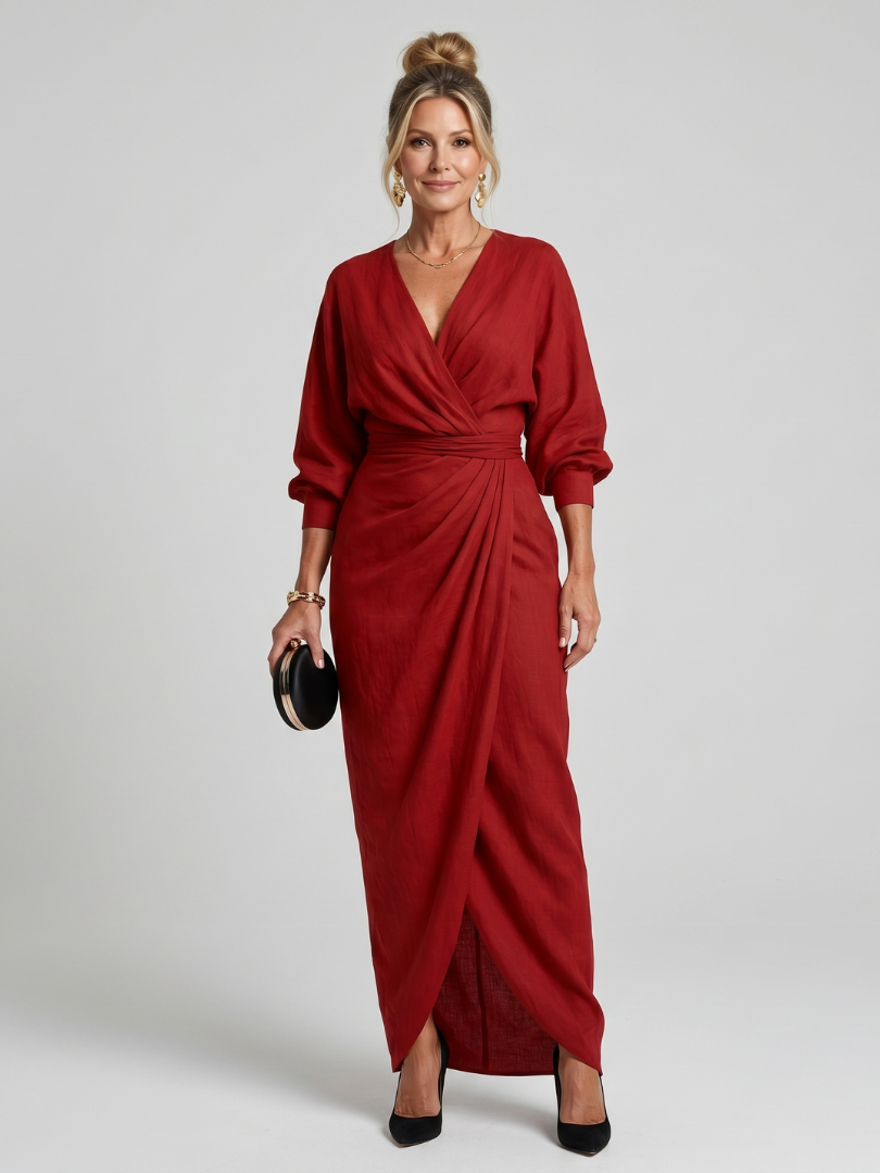 FABLE | LONG SLEEVE MIDI DRESS FOR WOMEN