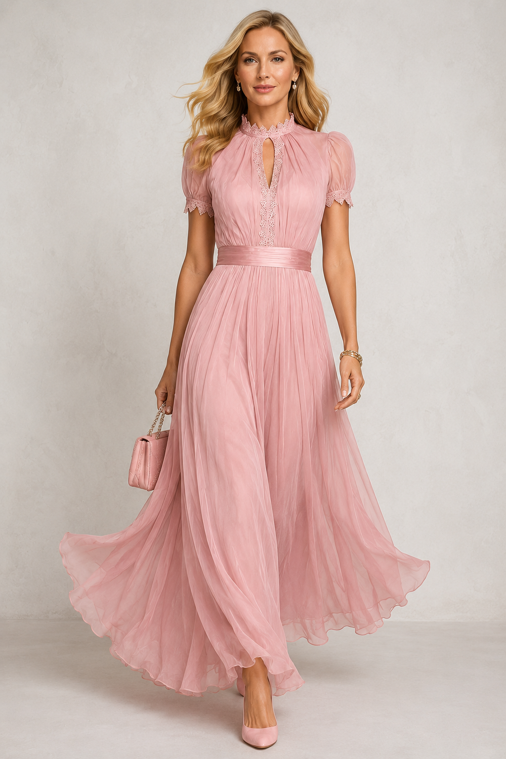 ROSALIE | LACE DETAIL MAXI DRESS FOR WOMEN