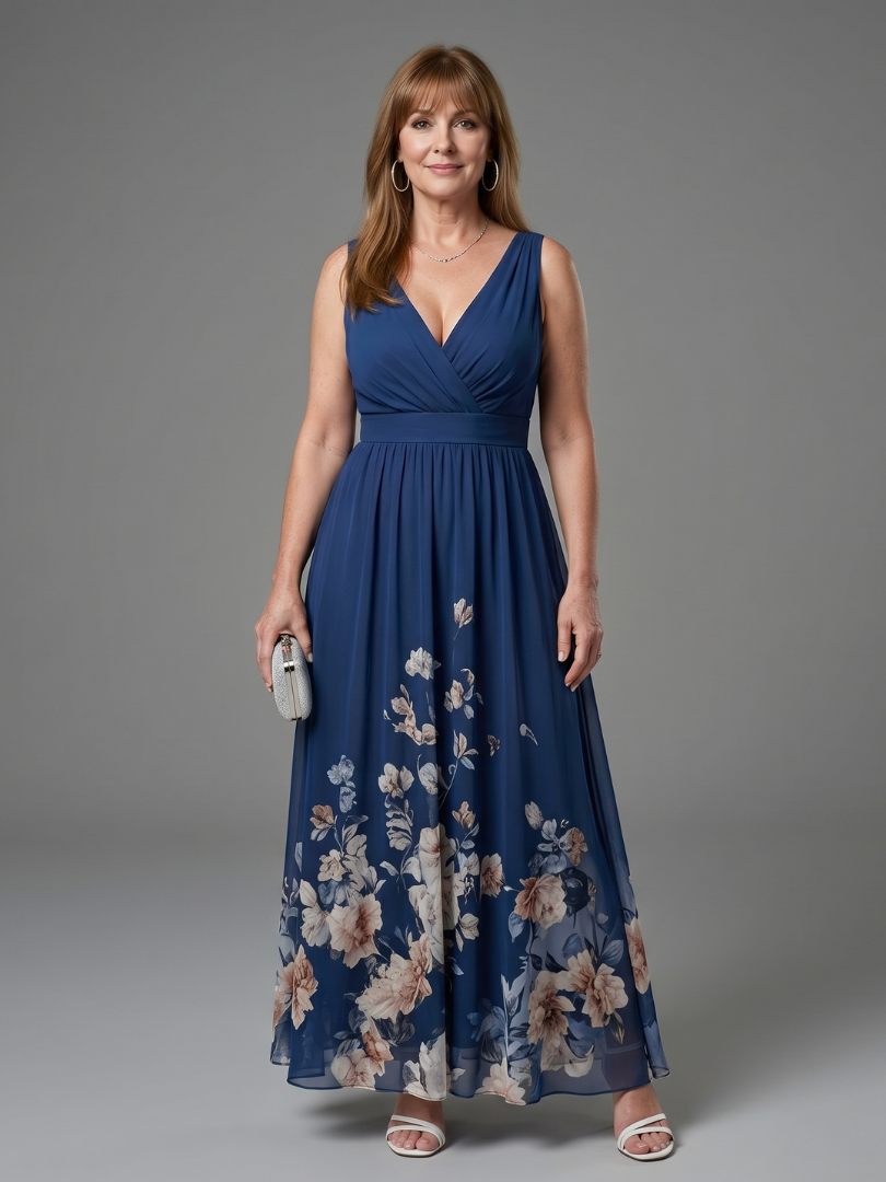 CLARISSA | SLEEVELESS NECK MIDI DRESS FOR WOMEN