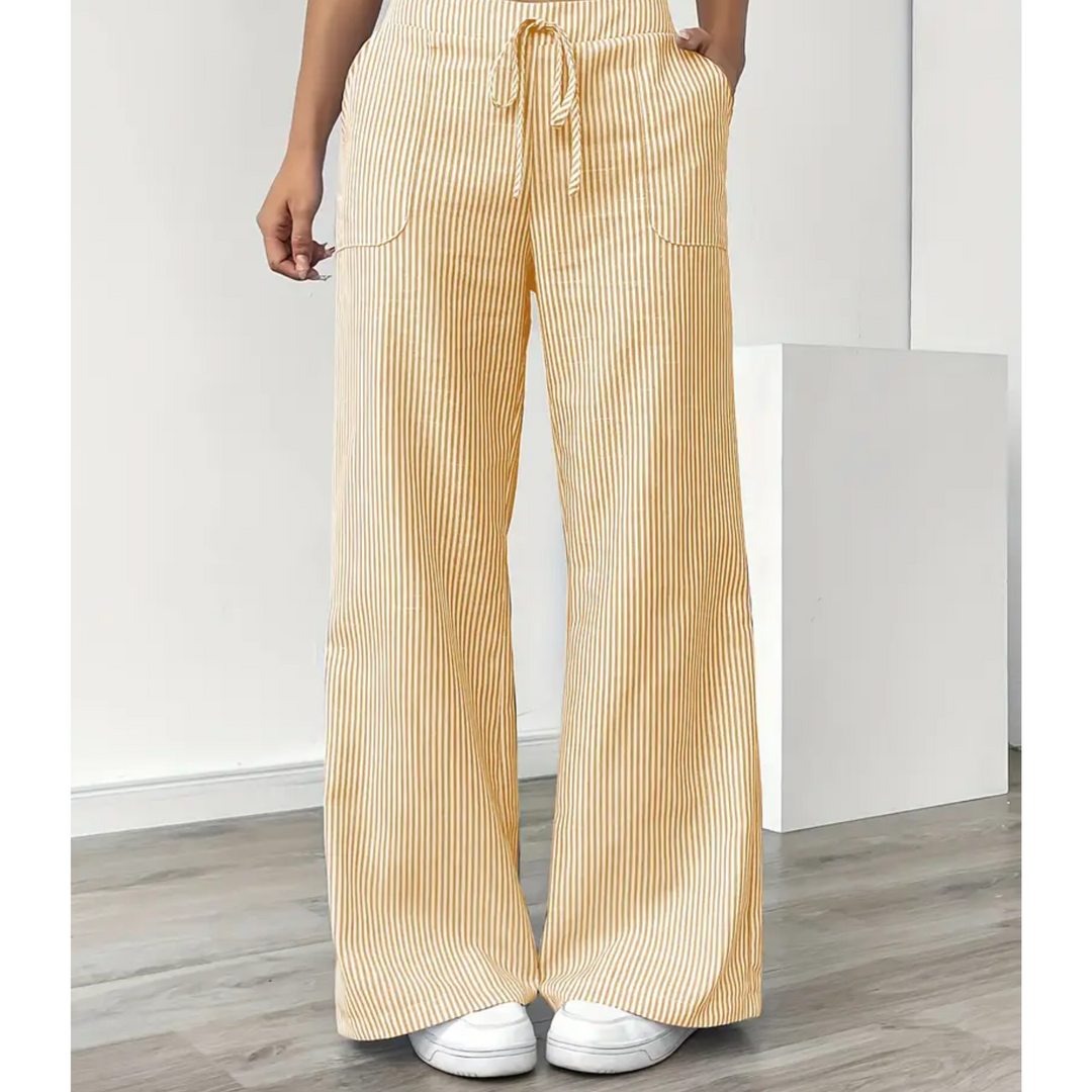 THEODORA | STRIPED POCKETS PANT FOR WOMEN