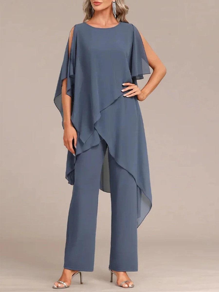 SKYE | ROUND NECK TWO-PIECE SET FOR WOMEN