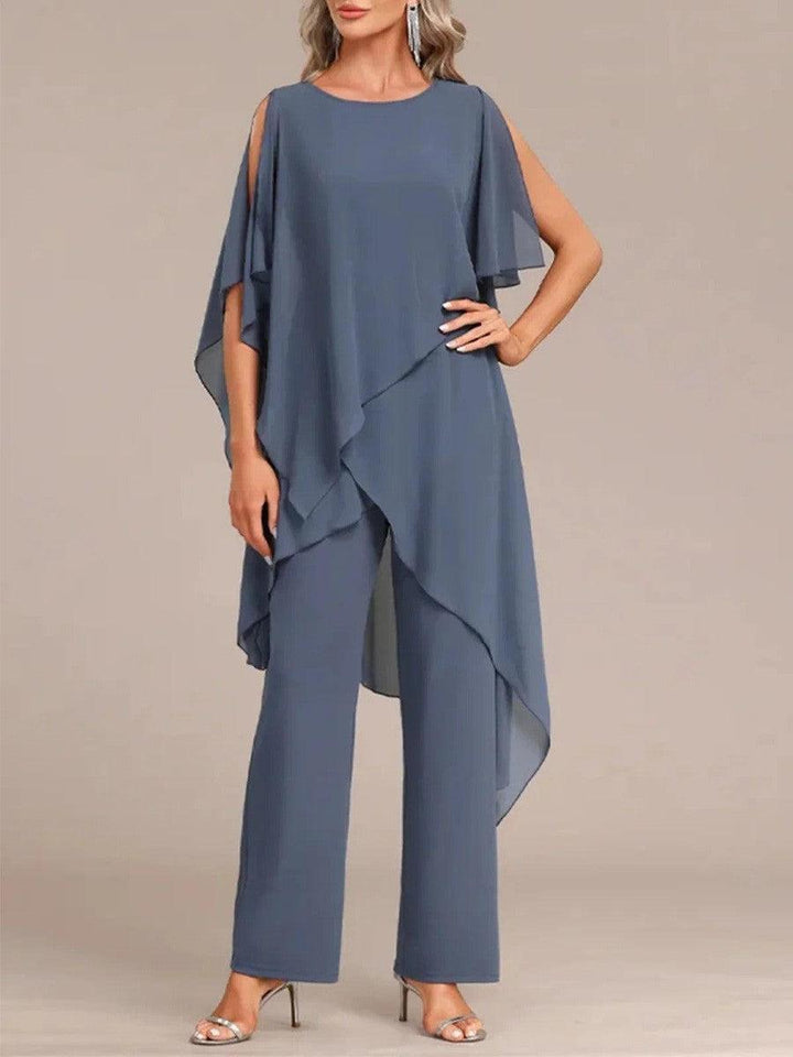 SKYE | ROUND NECK TWO-PIECE SET FOR WOMEN