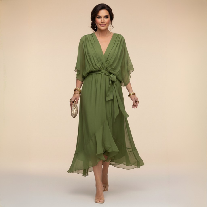 MONICA | V-NECK DRESS FOR WOMEN
