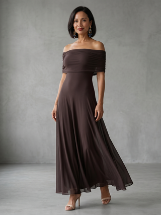 JUNE | OFF DRAPED MIDI DRESS FOR WOMEN