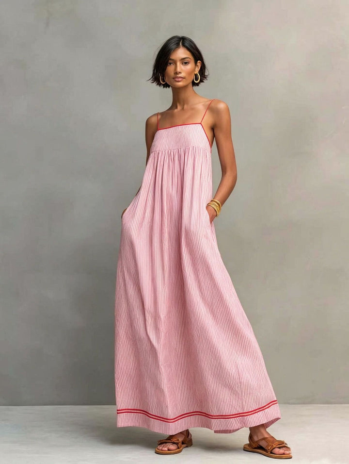 INMACULADA | STRIPED MAXI DRESS FOR WOMEN
