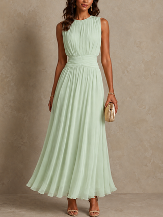 ROXANNE | RUCHED WAIST MAXI DRESS FOR WOMEN