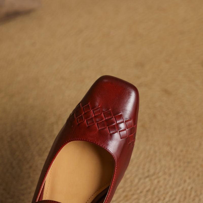 VERITY | SQUARE-TOE MARY JANE FLAT FOR WOMEN