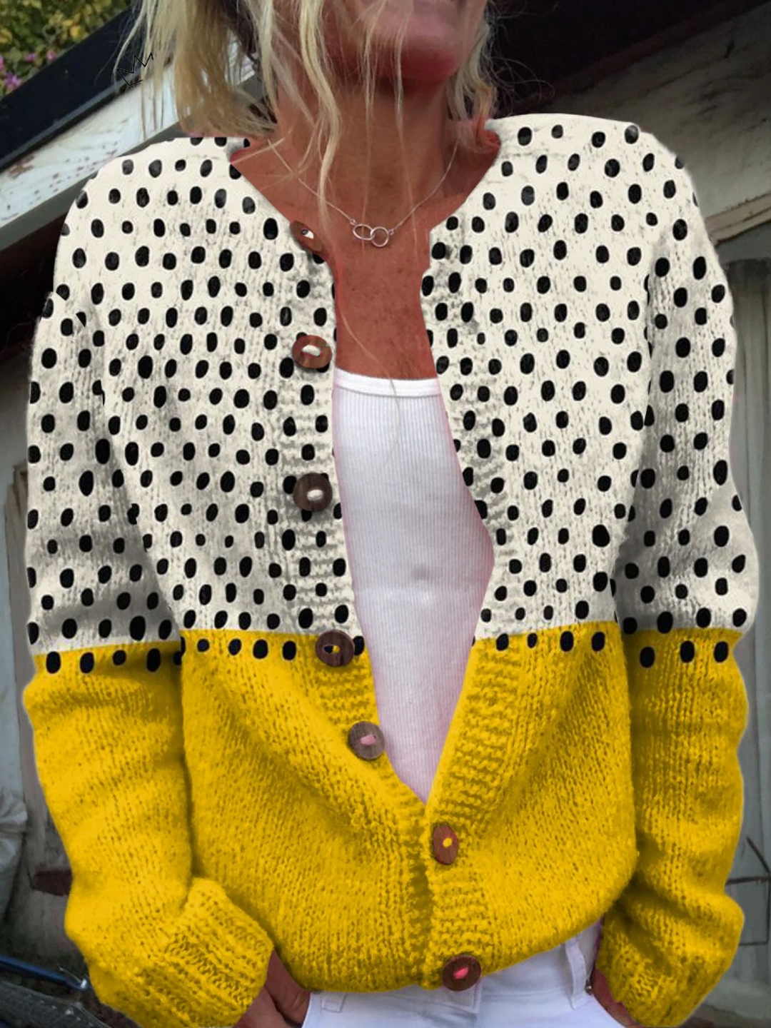 THEA | VINTAGE PRINT CARDIGAN SWEATER FOR WOMEN