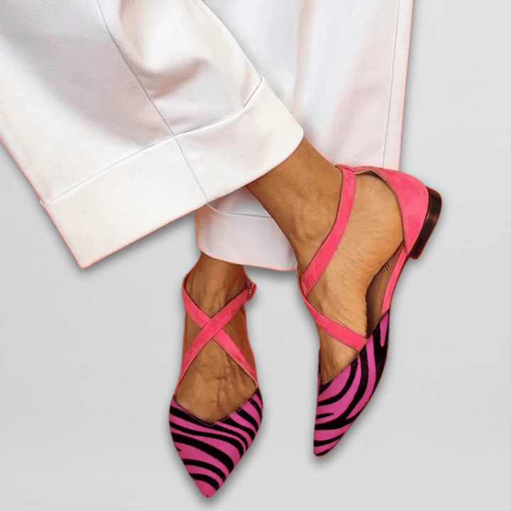 ELISA | STRAPPY BALLET FLATS FOR WOMEN