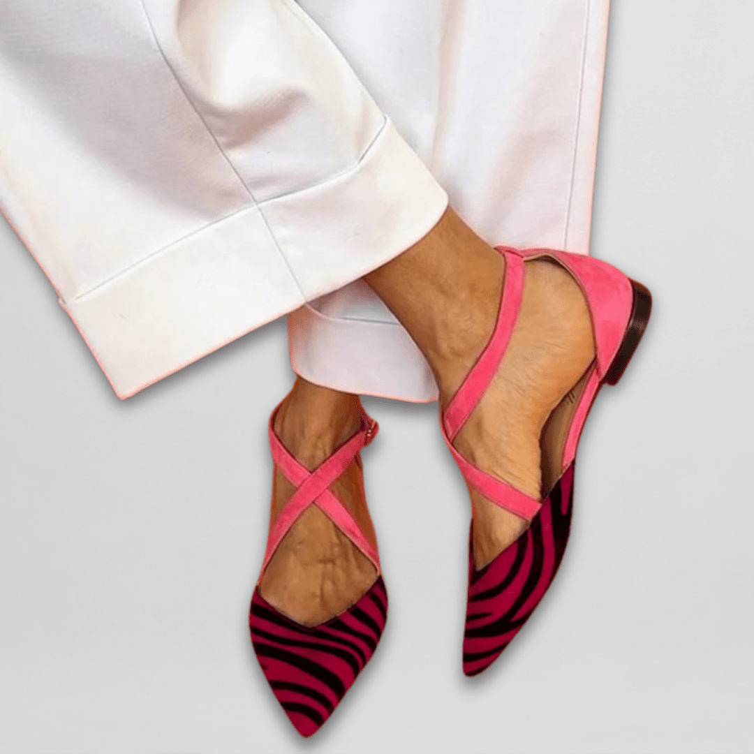 ELISA | STRAPPY BALLET FLATS FOR WOMEN