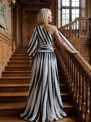 VIOLET | GRACE STRIPED MAXI DRESS FOR WOMEN