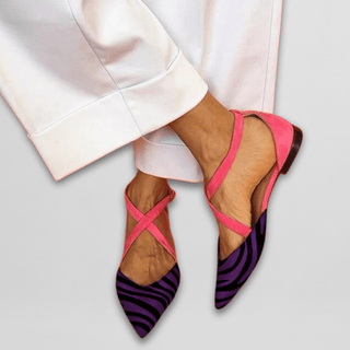 ELISA | STRAPPY BALLET FLATS FOR WOMEN