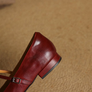 VERITY | SQUARE-TOE MARY JANE FLAT FOR WOMEN