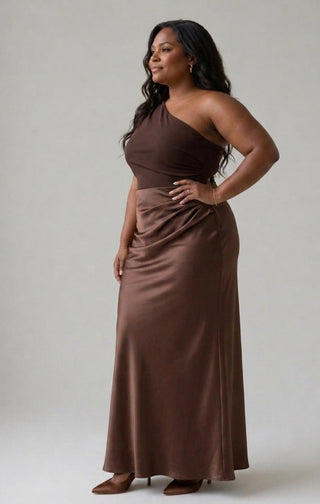 LAVINIA | MAXI GUILT SATIN DRESS FOR WOMEN