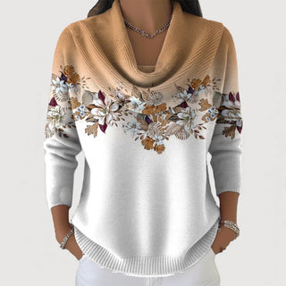 KALANI | FLORAL TURTLENECK SWEATER FOR WOMEN