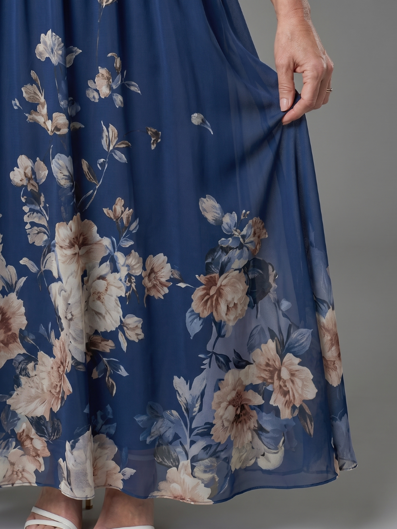 CLARISSA | SLEEVELESS NECK MIDI DRESS FOR WOMEN