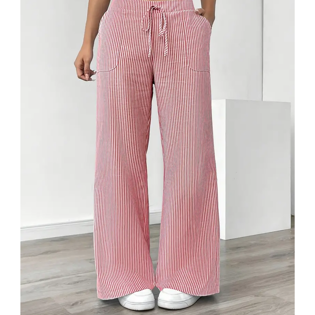 THEODORA | STRIPED POCKETS PANT FOR WOMEN