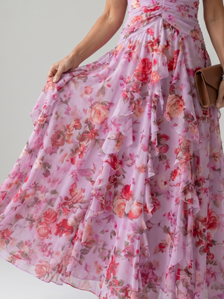 NORI | HALTER NECK MAXI DRESS FOR WOMEN