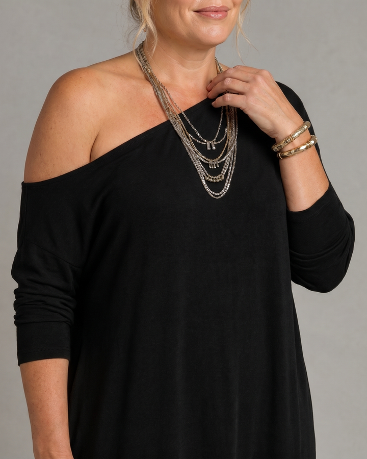ASTERELLE | ONE SHOULDER MIDI DRESS FOR WOMEN