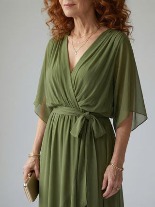 ELRIC | LIGHT DRAPE MIDI DRESS FOR WOMEN