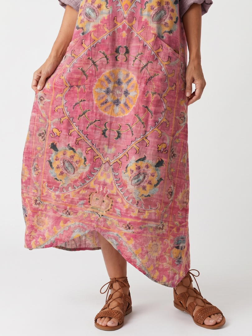 TILDA | ABSTRACT PRINT MIDI DRESS FOR WOMEN