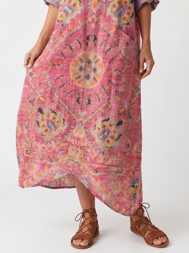 TILDA | ABSTRACT PRINT MIDI DRESS FOR WOMEN