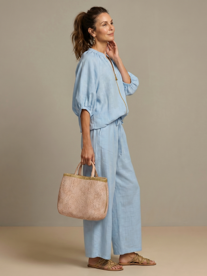 NATALIA | BLOUSON WIDE LEG SET FOR WOMEN