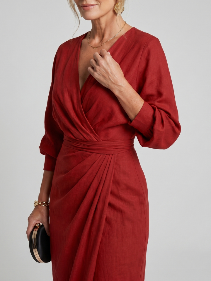 FABLE | LONG SLEEVE MIDI DRESS FOR WOMEN