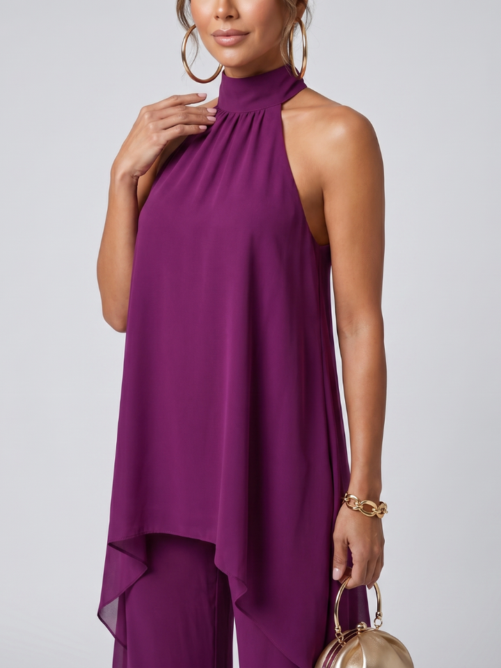 ZAREEN | ASYMMETRIC TUNIC TOP PANTS FOR WOMEN