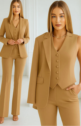 CHERRY | ELEGANTE 3-PIECE SUIT FOR WOMEN