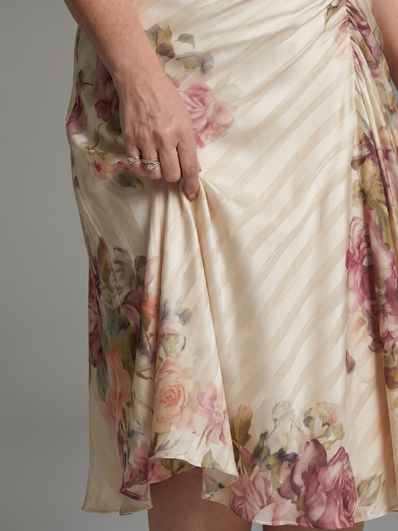 KATARINA | FLUTTER SLEEVE MIDI DRESS FOR WOMEN