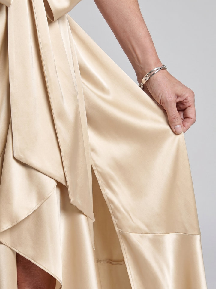 HONORA | HALTER NECK MIDI DRESS FOR WOMEN