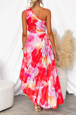 LENA | PLEATED ONE-SHOULDER DRESS FOR WOMEN