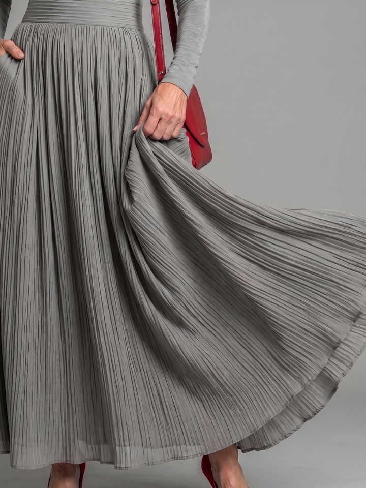 LANA | LONG SLEEVE MIDI DRESS FOR WOMEN