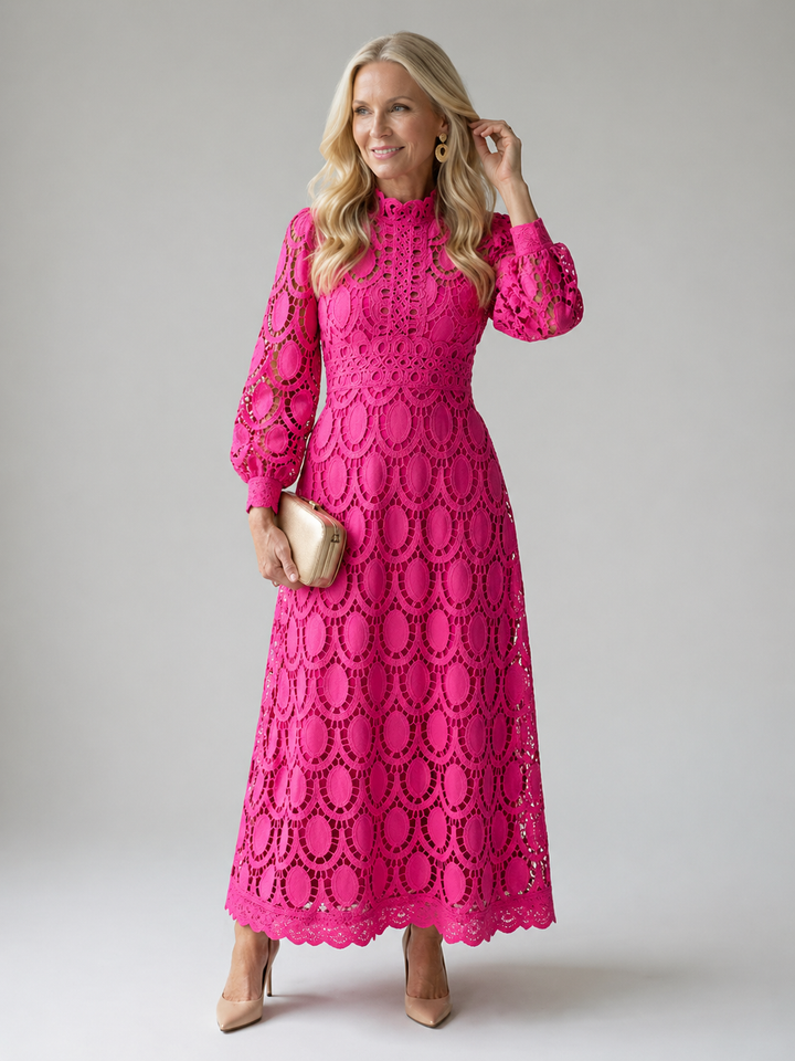 CARLOTTA | LACE MIDI DRESS FOR WOMEN