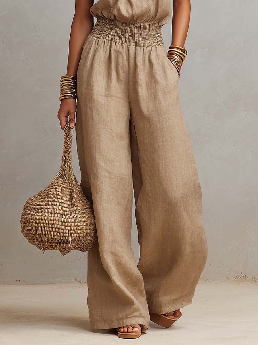 VALERIA | HALTER NECK WIDE-LEG SET FOR WOMEN