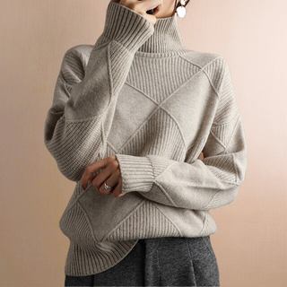 AMELIE | CHUNKY KNIT TURTLENECK SWEATER FOR WOMEN