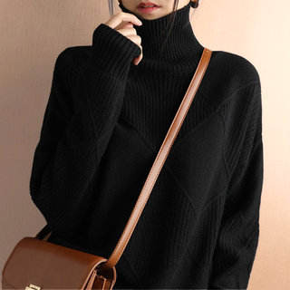 AMELIE | CHUNKY KNIT TURTLENECK SWEATER FOR WOMEN