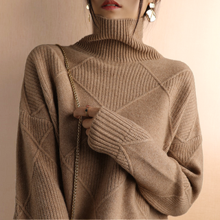 AMELIE | CHUNKY KNIT TURTLENECK SWEATER FOR WOMEN