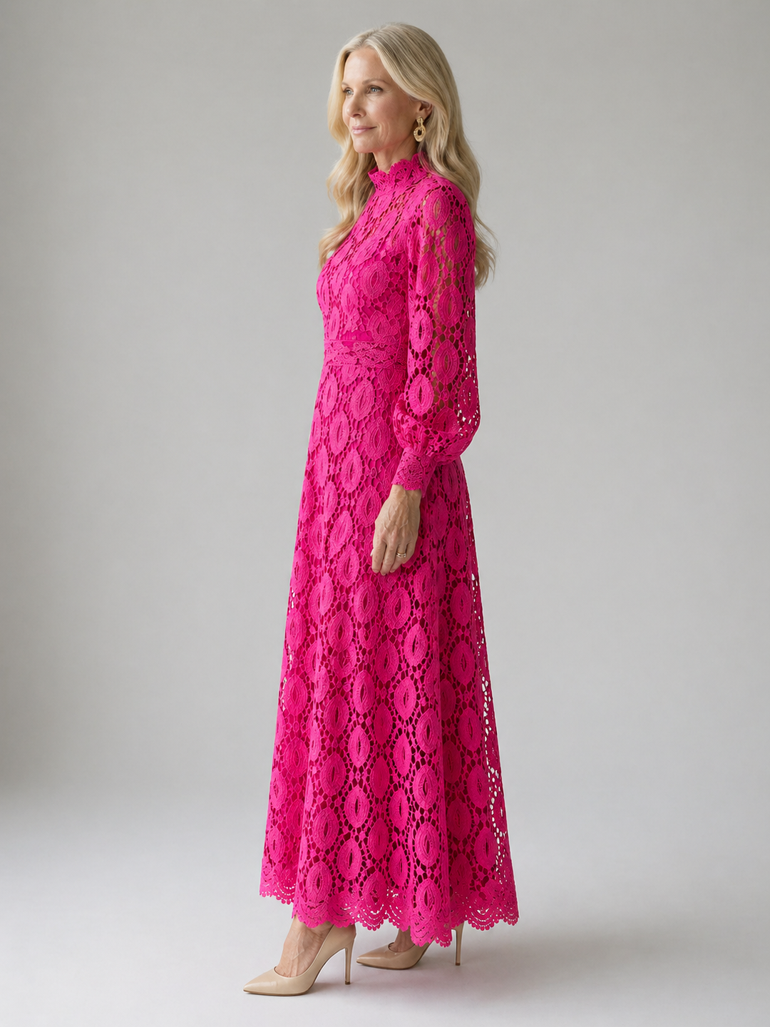 CARLOTTA | LACE MIDI DRESS FOR WOMEN