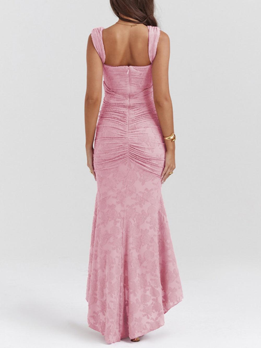 LINNEA | LACE FISHTAIL MIDI DRESS FOR WOMEN
