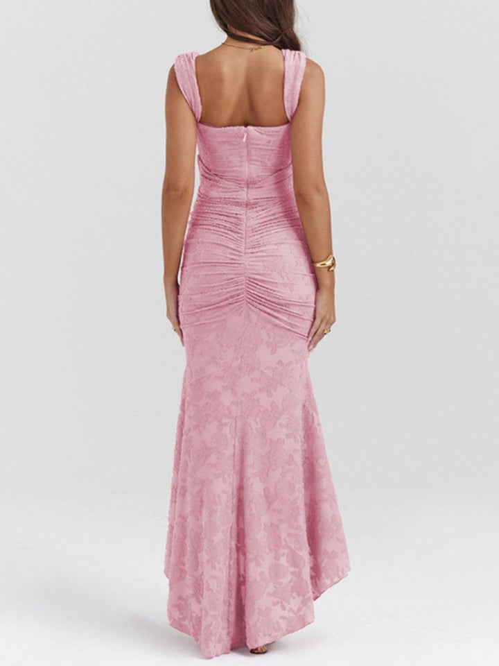 LINNEA | LACE FISHTAIL MIDI DRESS FOR WOMEN